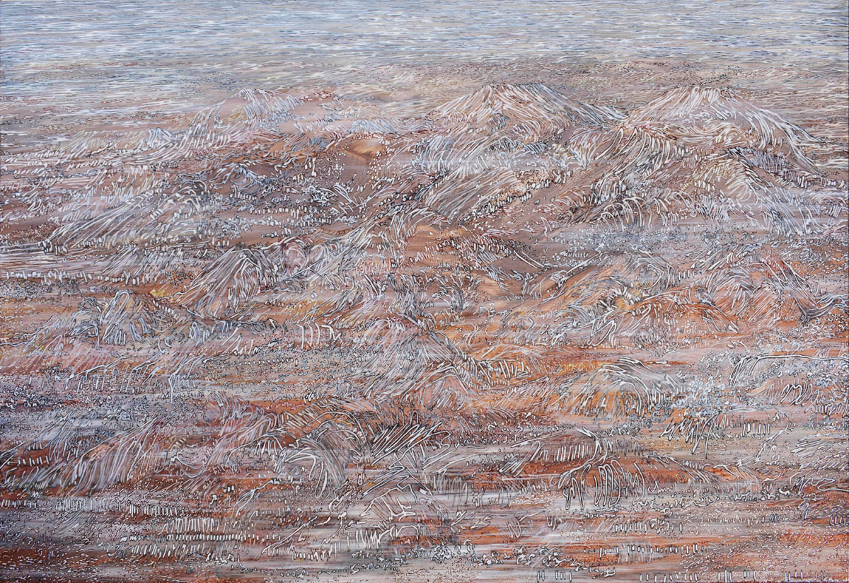 Desert Slipping, 2017 | Oil painting on canvas | 1550 x 1030mm | Exhibited Brisbane Institute of Art 2019