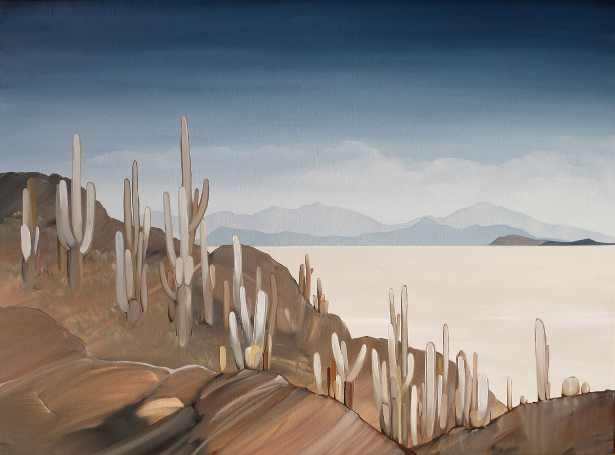Salar de Uyuni no.3, 2016 | Oil painting on canvas | 760 x 1010mm